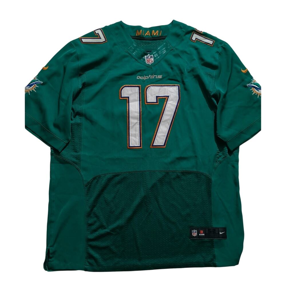 Nike Miami Dolphins Jersey Ryan Tannehill #17 On Field Stitched Green Men’s 52